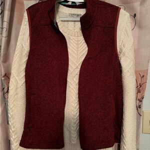 Orvis Bundle! Knit Sweater, Plaid Buton-Down, Vest